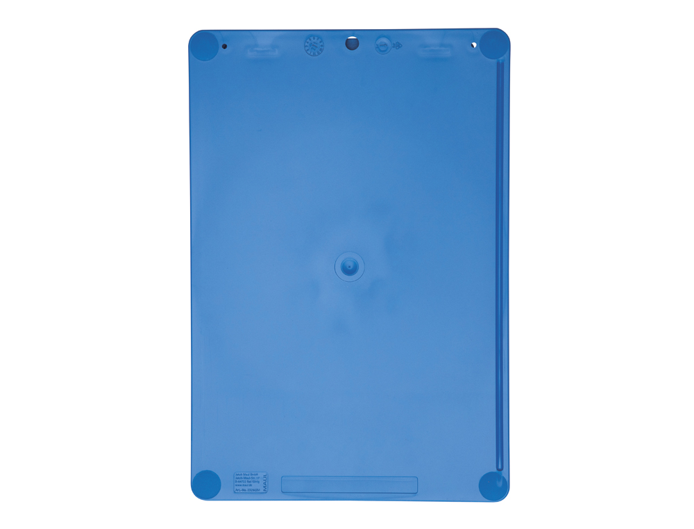 PORTE-BLOC MAUL GO A4 PLASTIQUE RECYCLE PORTE-STYLO INTEGRE DANS PINCE COLORIS BLEU
