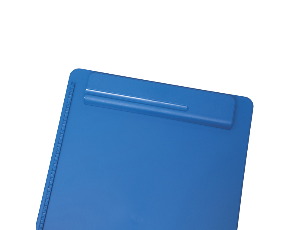 PORTE-BLOC MAUL GO A4 PLASTIQUE RECYCLE PORTE-STYLO INTEGRE DANS PINCE COLORIS BLEU