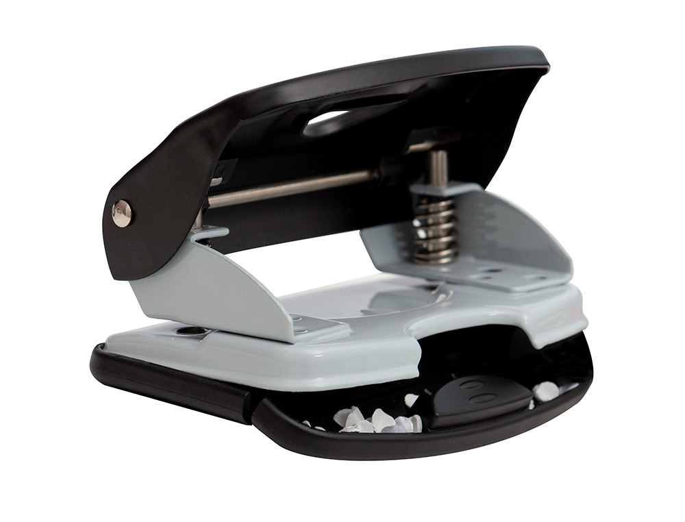 PERFORATEUR Q-CONNECT KF14221 2 TROUS OUVERTURE 4MM CAPACITE 40 FEUILLES COLORIS NOIR
