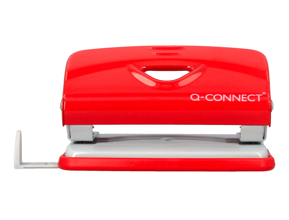 PERFORATEUR Q-CONNECT KF14216 2 TROUS OUVERTURE 1MM         CAPACITE 10 FEUILLES COLORIS  ROUGE