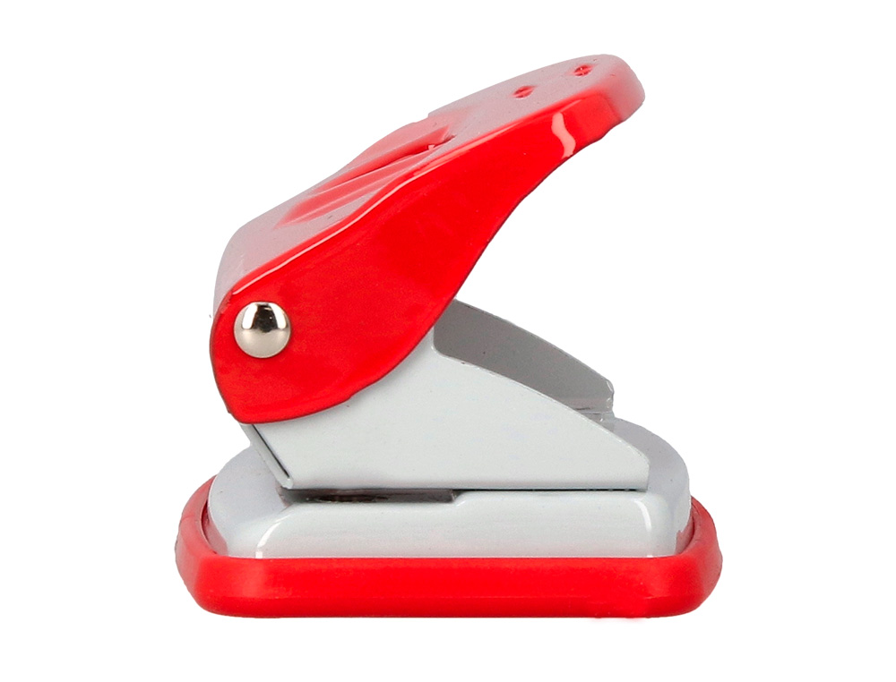 PERFORATEUR Q-CONNECT KF14216 2 TROUS OUVERTURE 1MM         CAPACITE 10 FEUILLES COLORIS  ROUGE