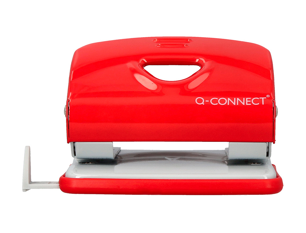 PERFORATEUR Q-CONNECT KF14219 2 TROUS OUVERTURE 2MM         CAPACITE 20 FEUILLES COLORIS  ROUGE
