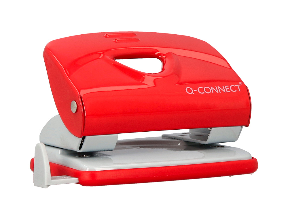 PERFORATEUR Q-CONNECT KF14219 2 TROUS OUVERTURE 2MM         CAPACITE 20 FEUILLES COLORIS  ROUGE