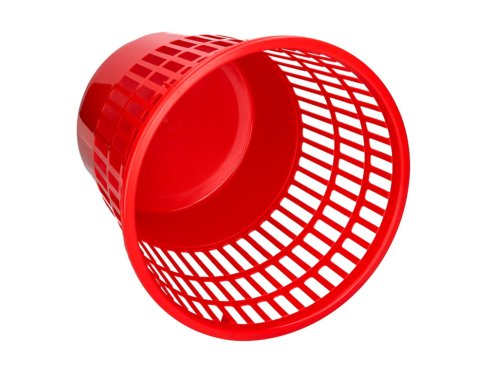 CORBEILLE PAPIER Q-CONNECT AJOUREE PLASTIQUE 15L         285X290MM COLORIS ROUGE
