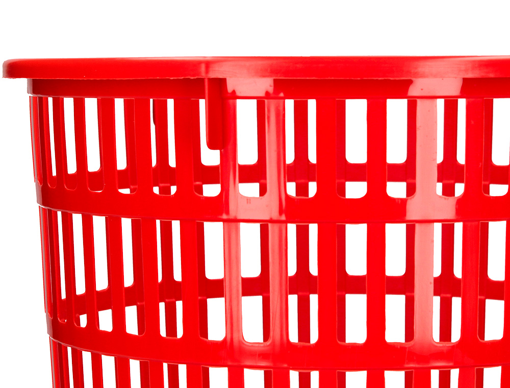 CORBEILLE PAPIER Q-CONNECT AJOUREE PLASTIQUE 15L         285X290MM COLORIS ROUGE