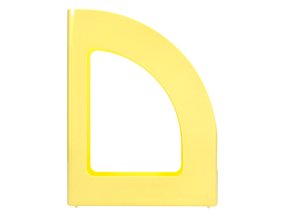 PORTE-REVUES Q-CONNECT PLASTIQUE 320X250X80MM COLORIS JAUNE PASTEL