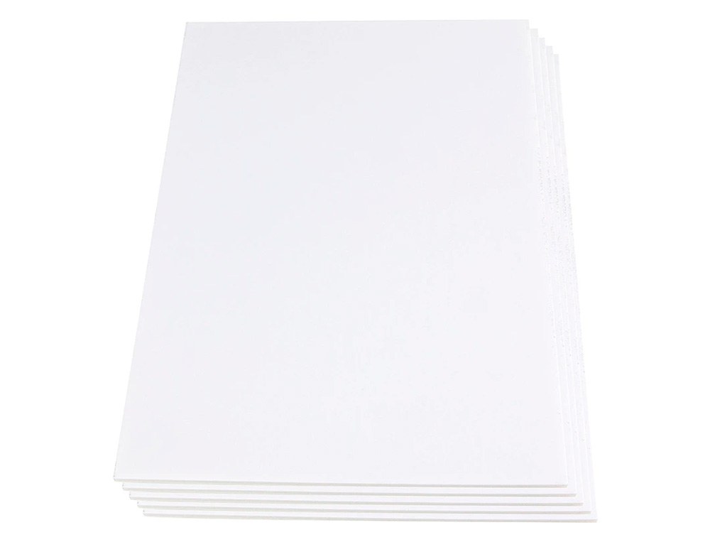 CARTON PLUME LIDERPAPEL DOUBLE-FACE 100X140CM         EPAISSEUR 10MM COLORIS BLANC