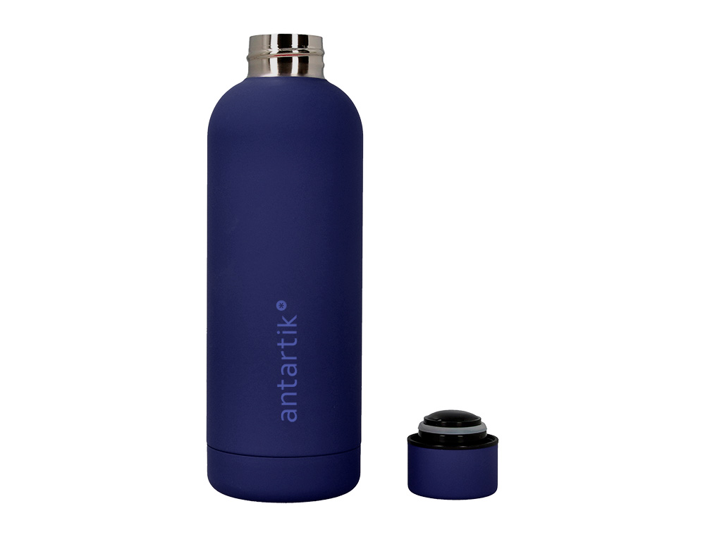 BOUTEILLE ISOTHERME ANTARTIK ACIER INOXYDABLE SANS BPA     500ML COLORIS BLEU