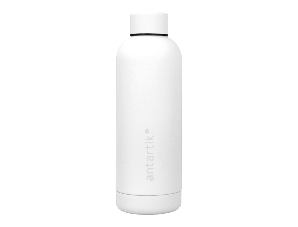 BOUTEILLE ISOTHERME ANTARTIK ACIER INOXYDABLE SANS BPA 500ML COLORIS BLANC
