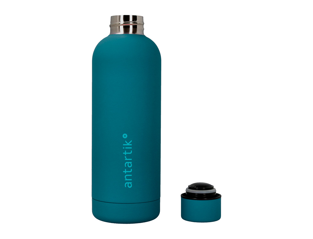 BOUTEILLE ISOTHERME ANTARTIK ACIER INOXYDABLE SANS BPA     500ML COLORIS TURQUOISE