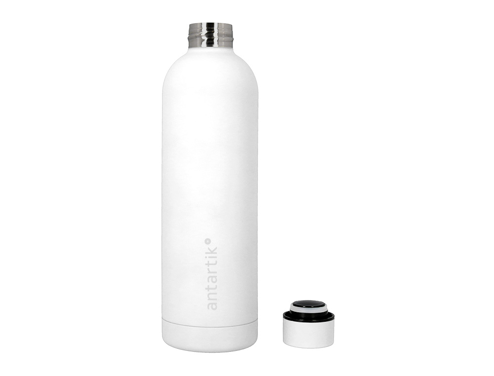 BOUTEILLE ISOTHERME ANTARTIK ACIER INOXYDABLE SANS BPA 750ML COLORIS BLANC