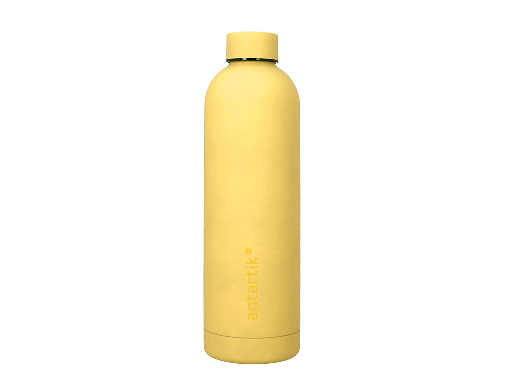 BOUTEILLE ISOTHERME ANTARTIK ACIER INOXYDABLE SANS BPA     750ML COLORIS JAUNE