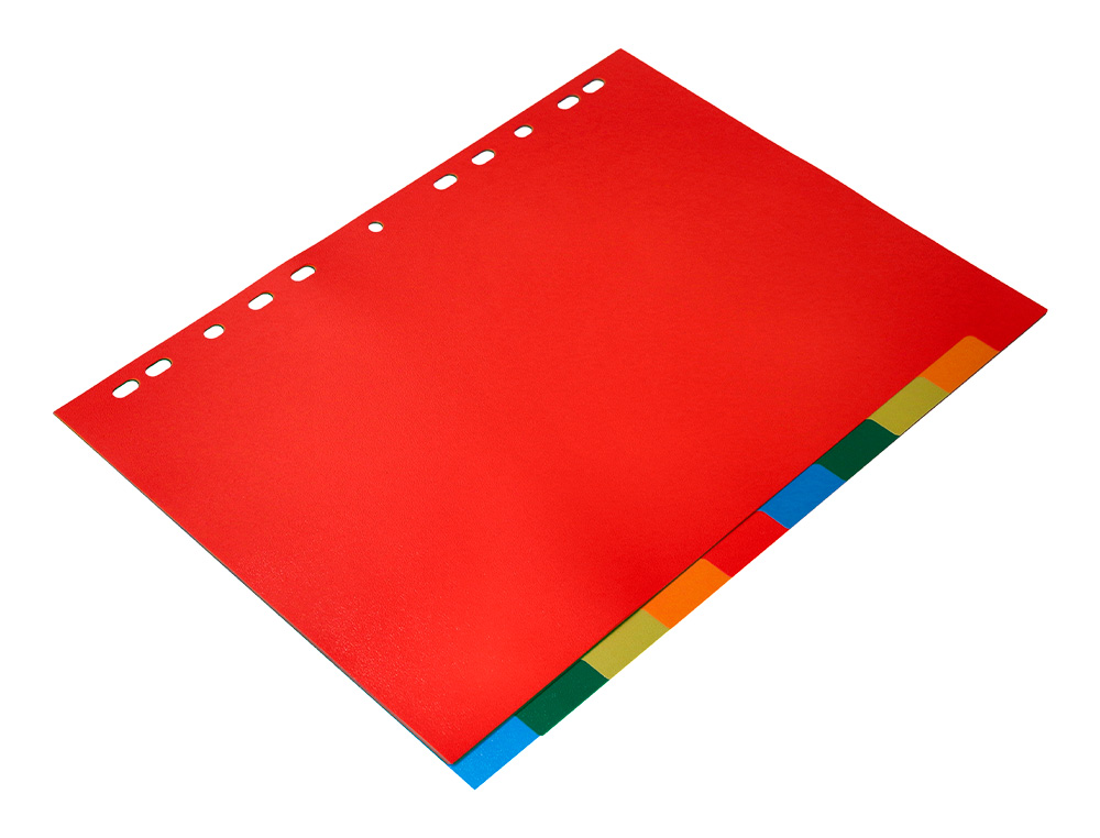 INTERCALAIRE Q-CONNECT PLASTIQUE 10 POSITIONS A4     INDICE MULTIPERFORE