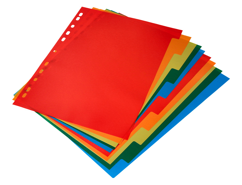 INTERCALAIRE Q-CONNECT PLASTIQUE 10 POSITIONS A4     INDICE MULTIPERFORE