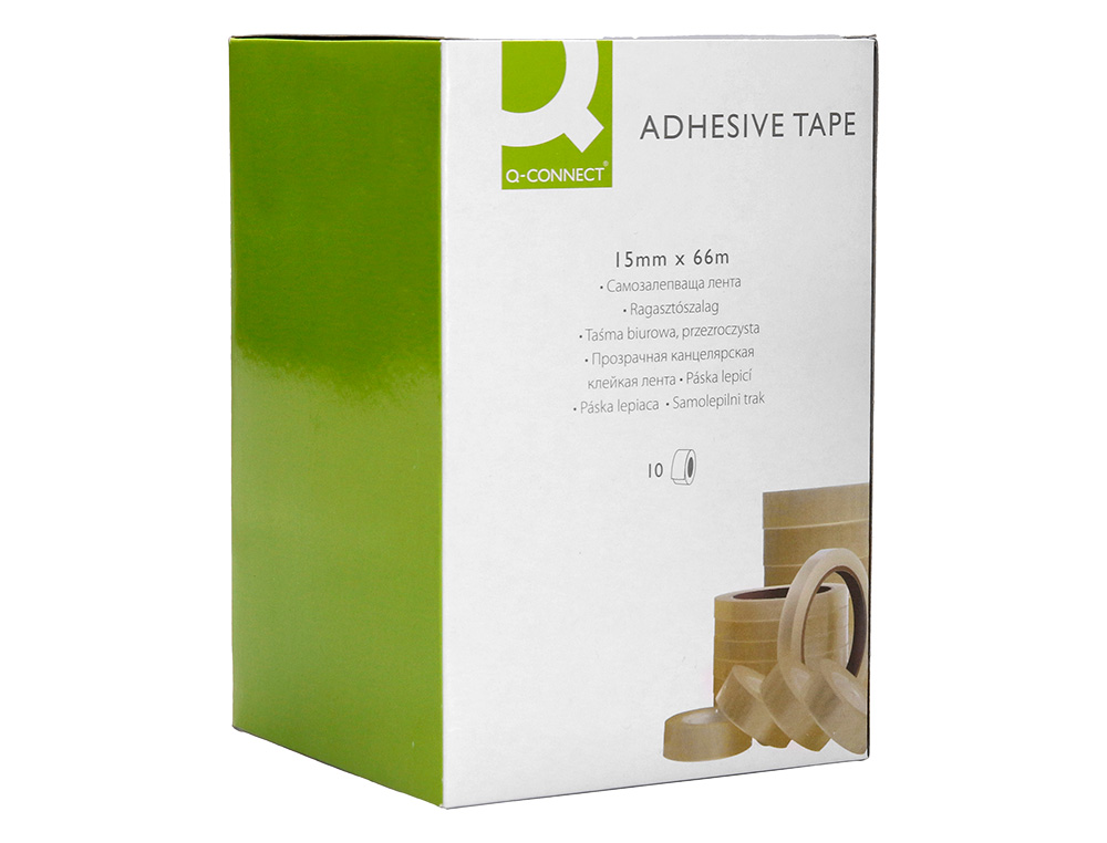 RUBAN ADHESIF Q-CONNECT TRANSPARENT 66MX15MM