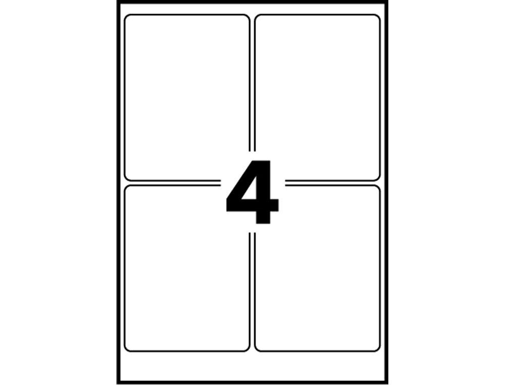 ETIQUETTE MANUSCRITE AVERY 38X50MM COLORIS BLANC         POCHETTE 28 UNITES