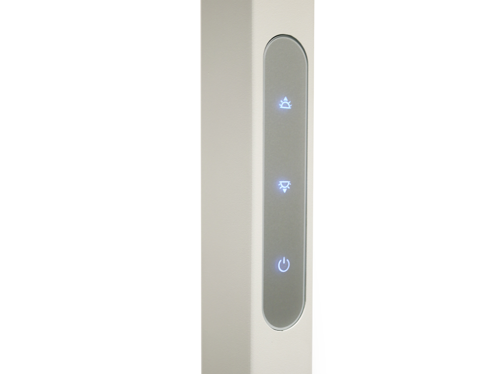 LAMPADAIRE UNILUX VERSUS 196CM LED AVEC SOCLE COLORIS  BLANC