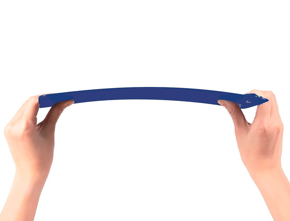 PORTE-BLOC Q-CONNECT DIN A4 PLASTIQUE 50% RECYCLE EPAISSEUR 2,1MM COLORIS BLEU