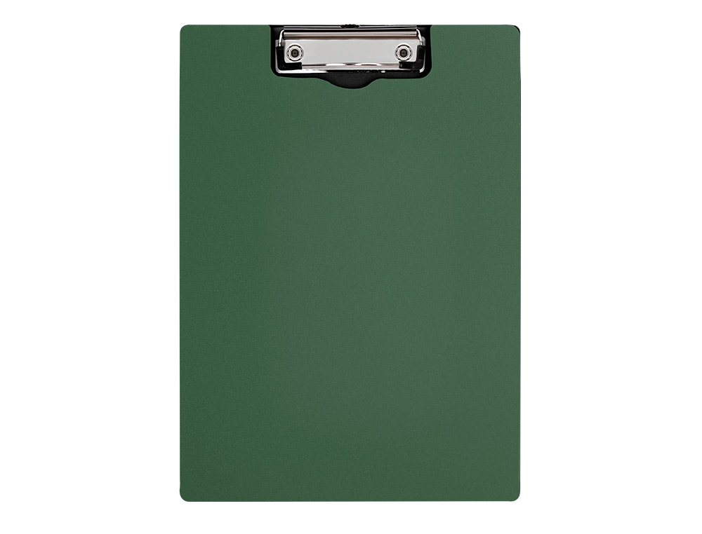 PORTE-BLOC Q-CONNECT MINICLIP SUPERIEUR DIN A4 PLASTIQUE 50% RECYCLE EPAISSEUR 2,1MM COLORIS VERT OLIVE