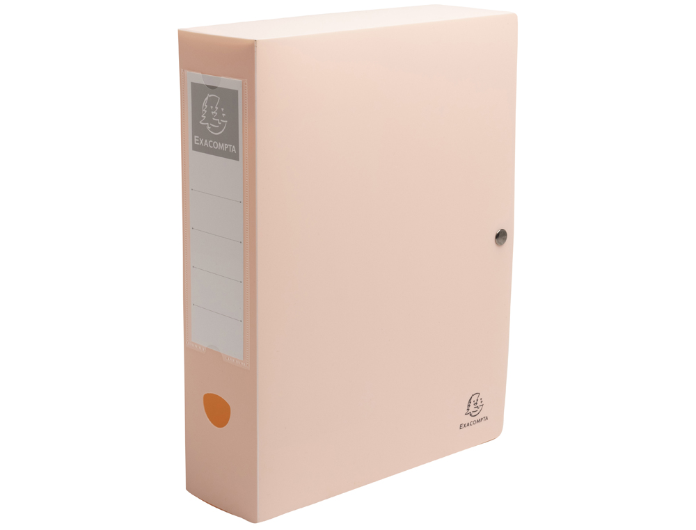 BOITE CLASSEMENT EXACOMPTA SKANDI A4 PP RECYCLE          FERMETURE PRESSION DOS 80MM   COLORIS ASSORTIS