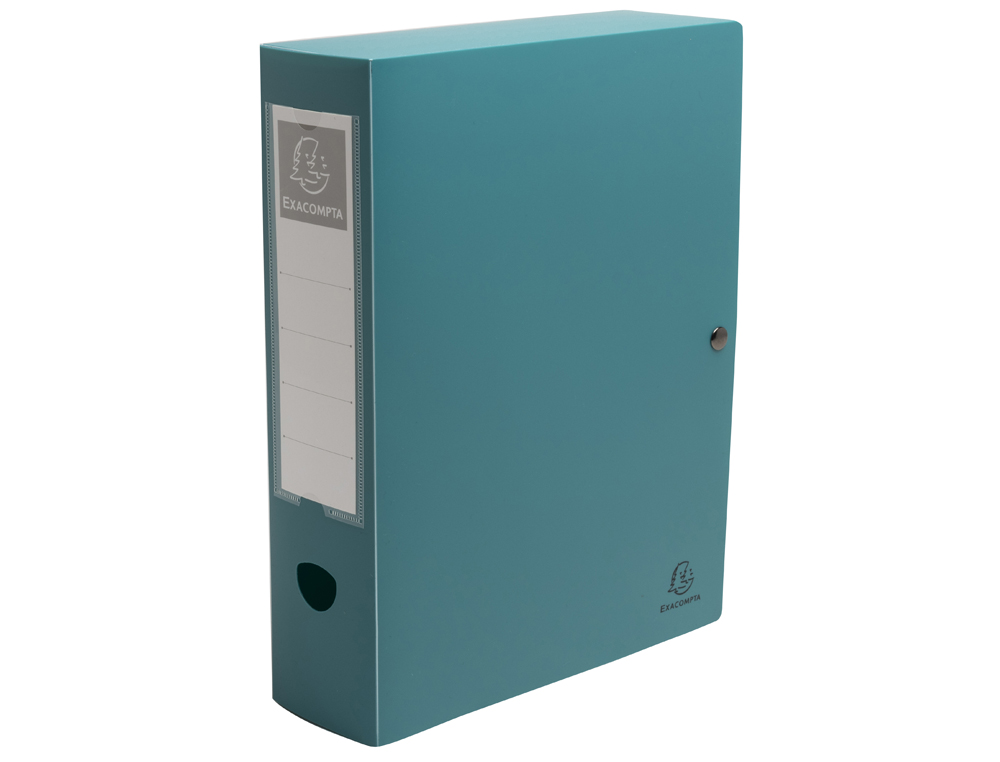 BOITE CLASSEMENT EXACOMPTA SKANDI A4 PP RECYCLE          FERMETURE PRESSION DOS 80MM   COLORIS ASSORTIS