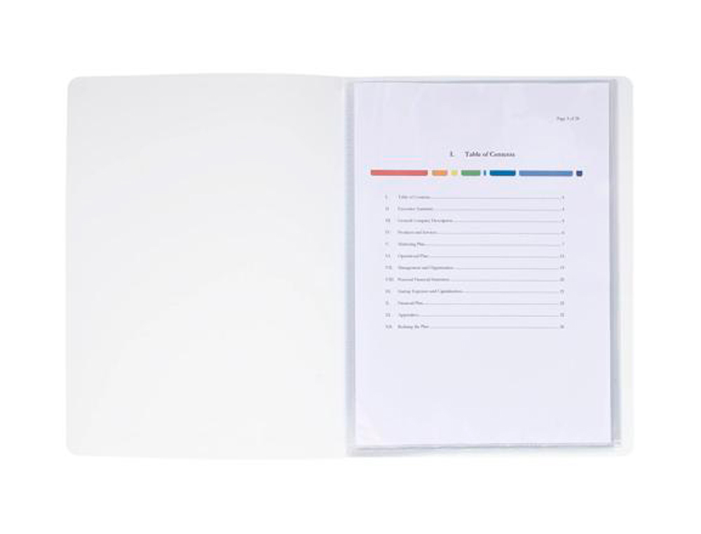 PORTE-VUES EXACOMPTA KREA COVER PP 40 VUES COLORIS      BLANC