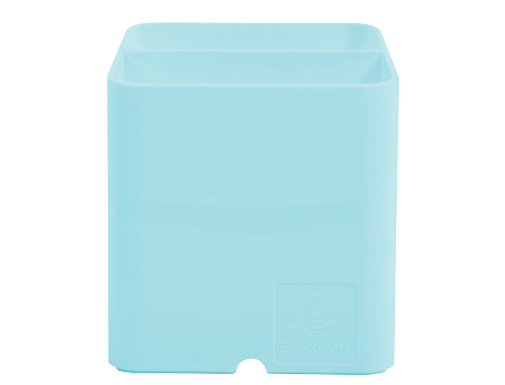 POT A CRAYONS EXACOMPTA PEN-CUBE AQUAREL 2 COMPARTIMENTS COLORIS VERT PASTEL
