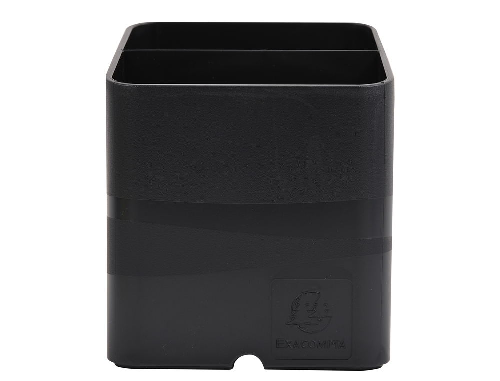 POT A CRAYONS EXACOMPTA PEN-CUBE ECOBLACK 2 COMPARTIMENTS COLORIS NOIR