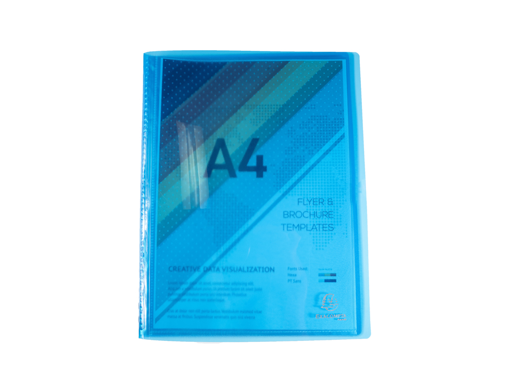 PORTE-VUES EXACOMPTA IDERAMA PP 80 VUES COLORIS ASSORTIS