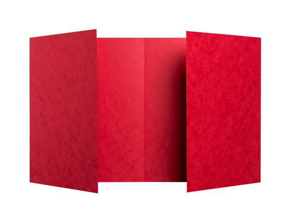 PROTEGE-CAHIER EXACOMPTA CARTE LUSTREE 225GR 17X22CM   COLORIS ROUGE LOT 10 UNITES