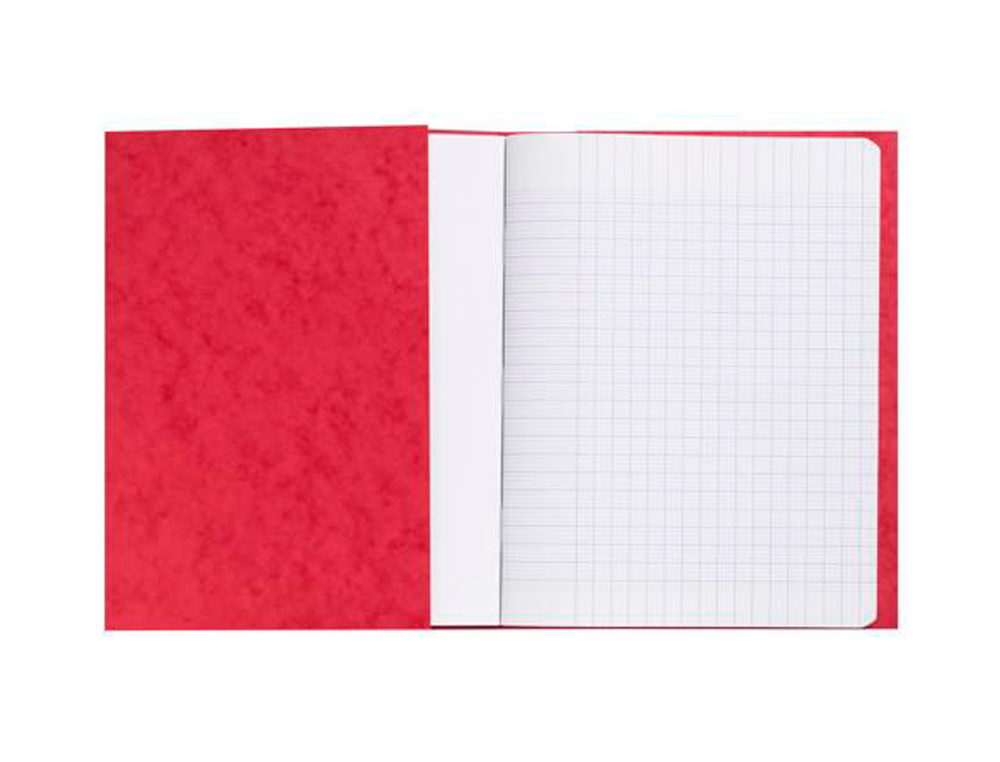 PROTEGE-CAHIER EXACOMPTA CARTE LUSTREE 225GR 17X22CM   COLORIS ROUGE LOT 10 UNITES