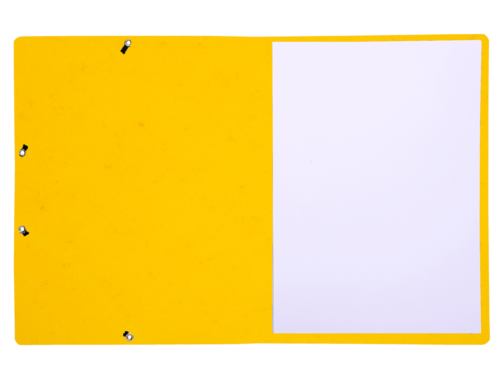 CHEMISE EXACOMPTA CARTE LUSTREE 350GR A4 FERMETURE ELASTIQUE SANS RABAT SANS ETIQUETTE COLORIS JAUNE LOT DE 10