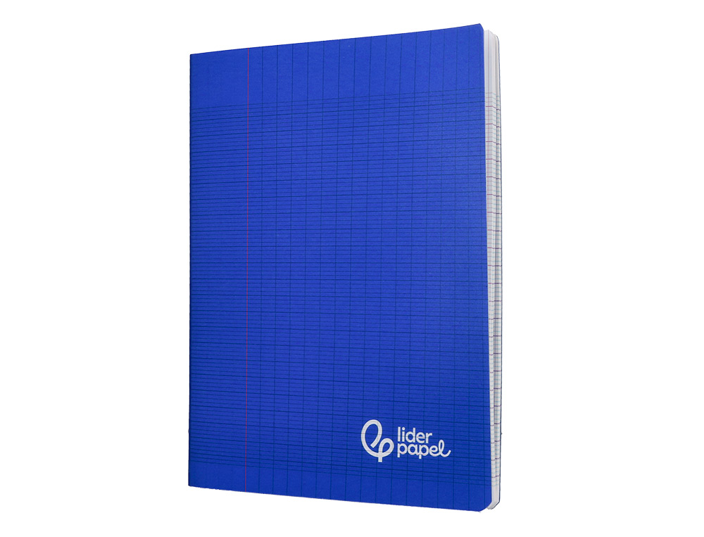 CAHIER PIQURE LIDERPAPEL COUVERTURE PP 170X220MM 96P   SEYES COLORIS BLEU