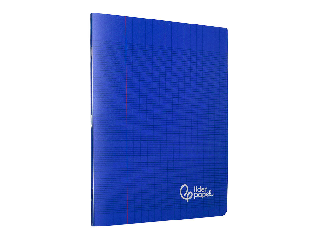 CAHIER PIQURE LIDERPAPEL COUVERTURE PP 170X220MM 96P   SEYES COLORIS BLEU