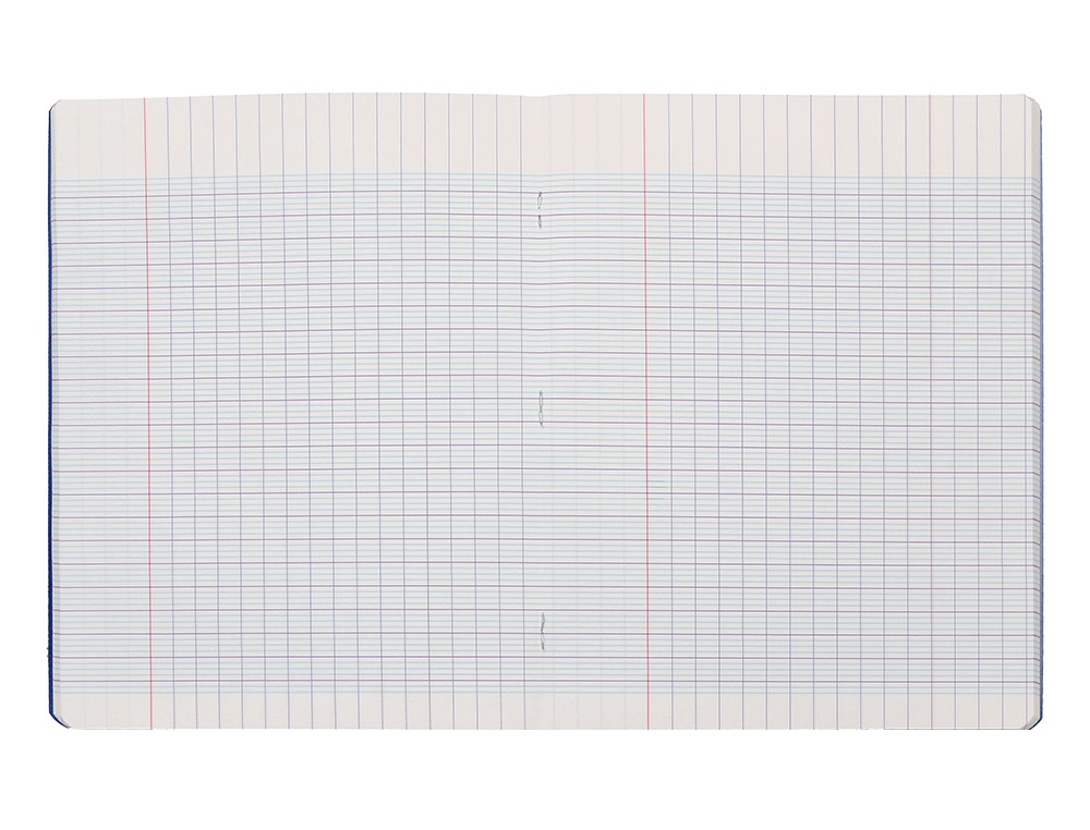 CAHIER PIQURE LIDERPAPEL COUVERTURE PP 170X220MM 96P   SEYES COLORIS BLEU