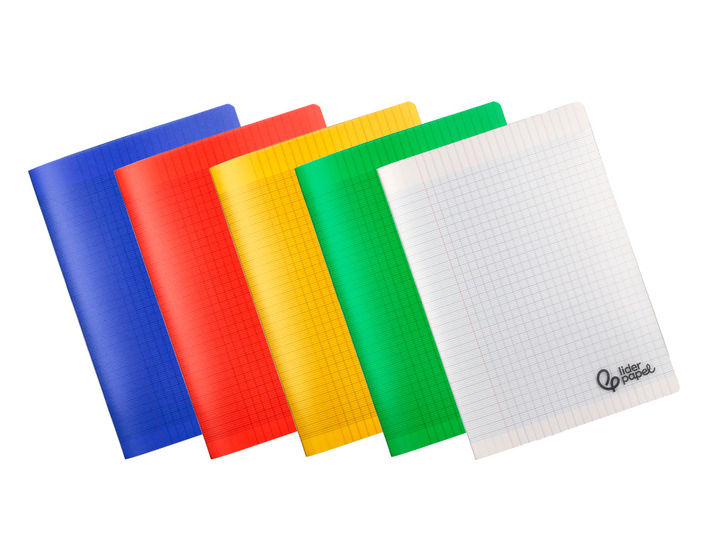 CAHIER PIQURE LIDERPAPEL COUVERTURE PP 240X320MM 48P   SEYES COLORIS ASSORTIS LOT 20 UNITES