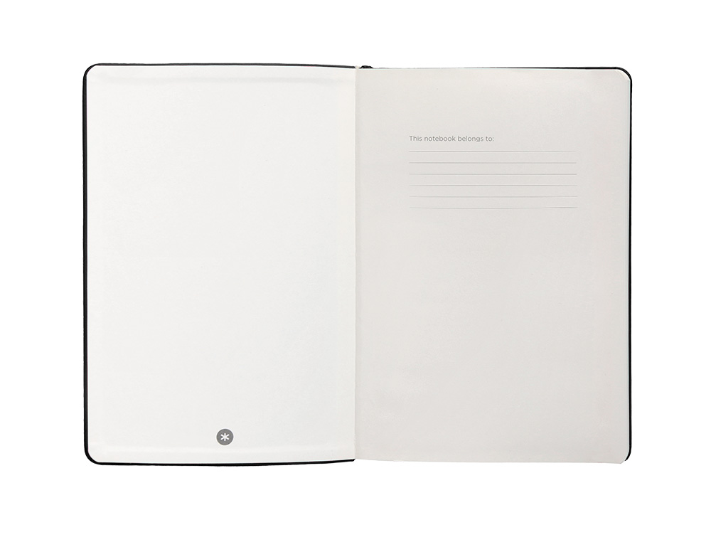 CARNET FERMETURE ELASTIQUE ANTARTIK NOTES COUVERTURE RIGIDE A4 PAPIER UNI IVOIRE 100 FEUILLES 80GR FSC COLORIS NOIR