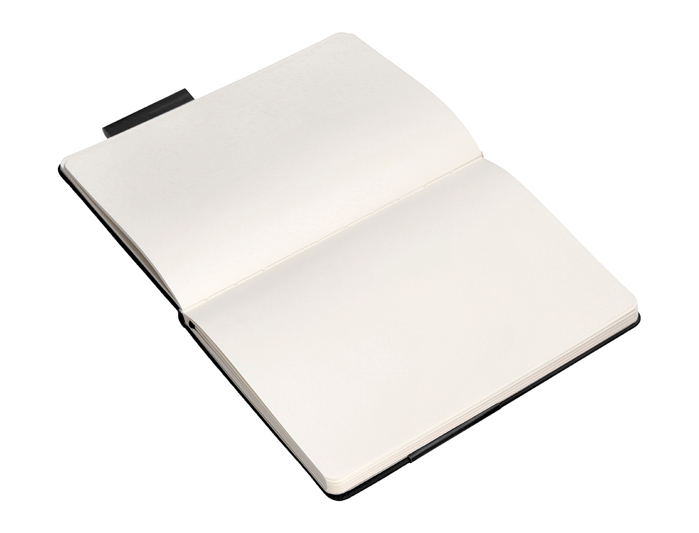 CARNET FERMETURE ELASTIQUE ANTARTIK NOTES COUVERTURE RIGIDE A4 PAPIER UNI IVOIRE 100 FEUILLES 80GR FSC COLORIS NOIR