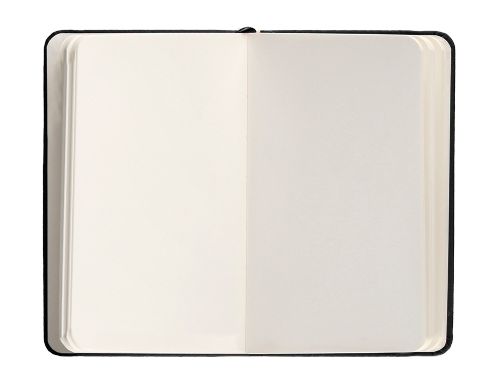 CARNET FERMETURE ELASTIQUE ANTARTIK NOTES COUVERTURE RIGIDE A6 PAPIER UNI IVOIRE 100 FEUILLES 80GR FSC COLORIS NOIR
