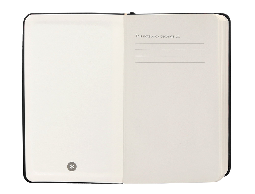 CARNET FERMETURE ELASTIQUE ANTARTIK NOTES COUVERTURE RIGIDE A6 PAPIER UNI IVOIRE 100 FEUILLES 80GR FSC COLORIS NOIR