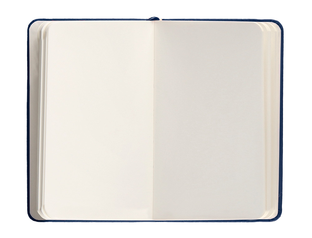 CARNET FERMETURE ELASTIQUE ANTARTIK NOTES COUVERTURE RIGIDE A6 PAPIER UNI IVOIRE 100 FEUILLES 80GR FSC BLEU MARINE