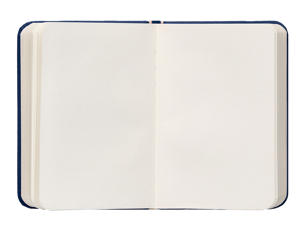 CARNET FERMETURE ELASTIQUE ANTARTIK NOTES COUVERTURE RIGIDE A7 PAPIER UNI IVOIRE 80FEUILLES 80GR FSC BLEU MARINE