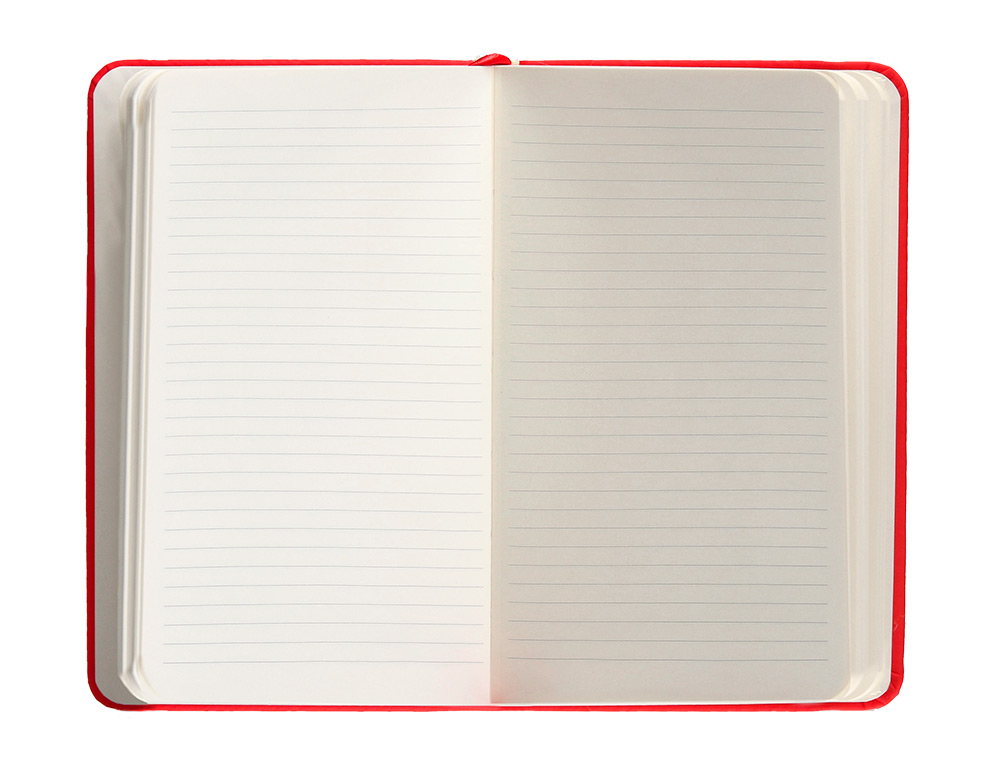 CARNET FERMETURE ELASTIQUE ANTARTIK NOTES COUVERTURE RIGIDE A6 LIGNE 100 FEUILLES 80GR FSC COLORIS ROUGE