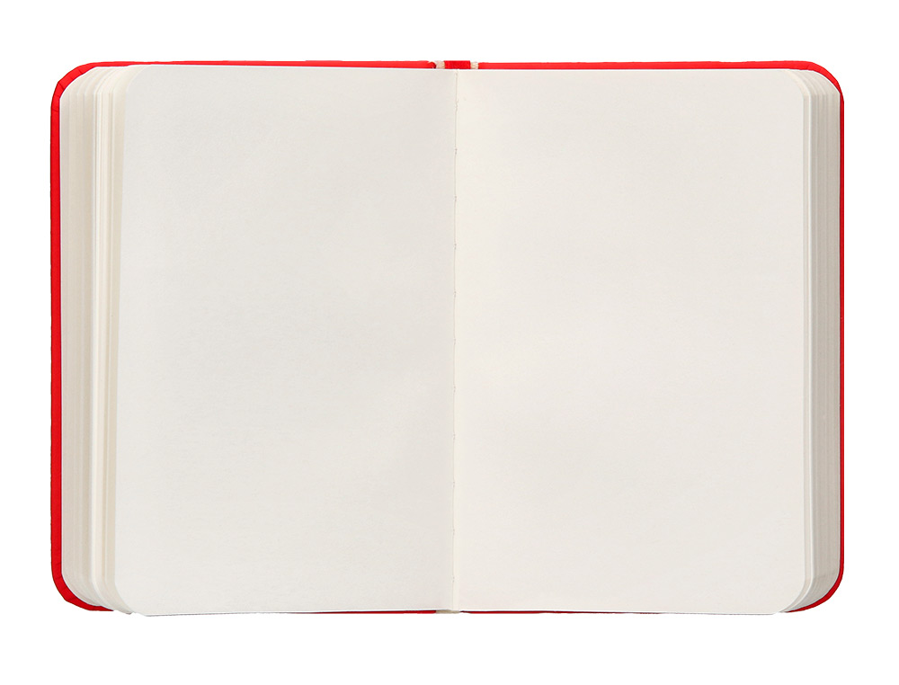 CARNET A7 ANTARTIK NOTES PAPIER UNI IVOIRE COUVERTURE RIGIDE FERMETURE ELASTIQUE 80 PAGES 80GR COLORIS ROUGE