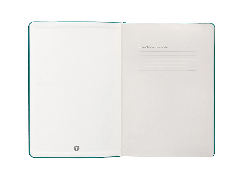CARNET FERMETURE ELASTIQUE ANTARTIK NOTES COUVERTURE     RIGIDE A4 LIGNE 100 FEUILLES  80GR FSC COLORIS VERT PAON
