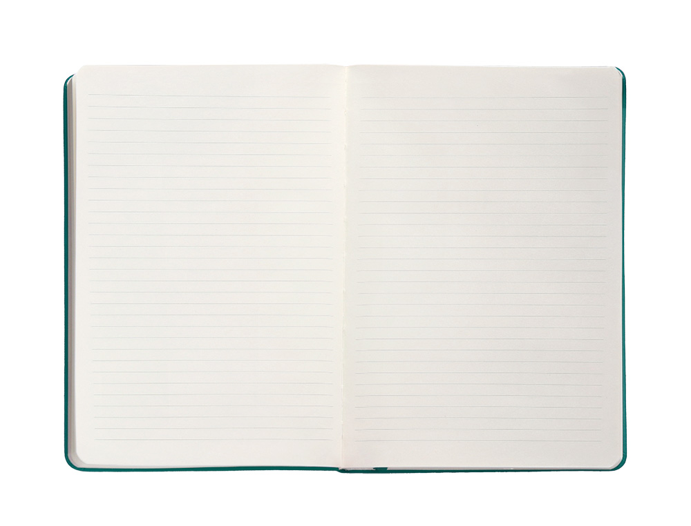 CARNET FERMETURE ELASTIQUE ANTARTIK NOTES COUVERTURE     RIGIDE A4 LIGNE 100 FEUILLES  80GR FSC COLORIS VERT PAON