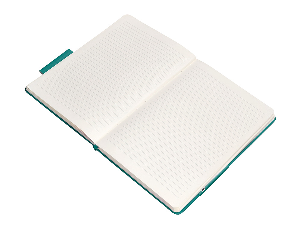 CARNET FERMETURE ELASTIQUE ANTARTIK NOTES COUVERTURE     RIGIDE A4 LIGNE 100 FEUILLES  80GR FSC COLORIS VERT PAON