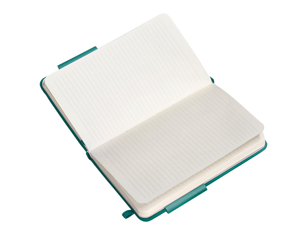 CARNET FERMETURE ELASTIQUE ANTARTIK NOTES COUVERTURE     RIGIDE A6 LIGNE 100 FEUILLES  80GR FSC COLORIS VERT PAON