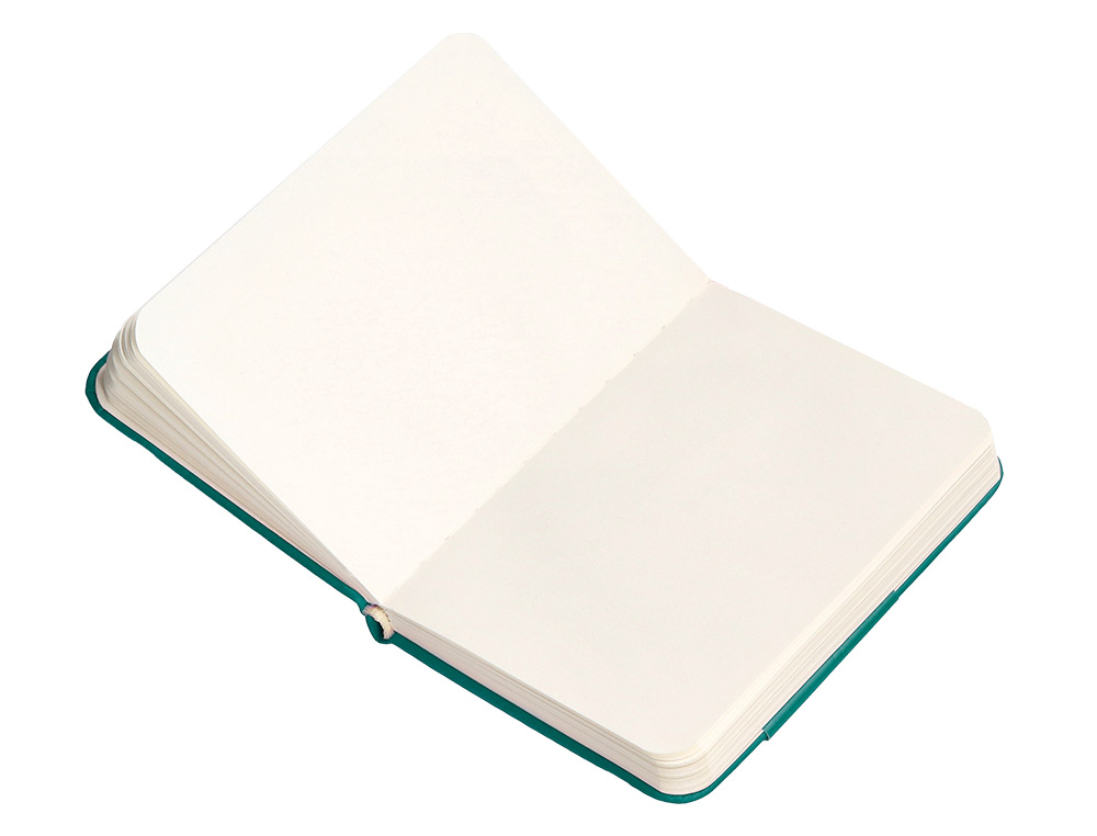 CARNET A7 ANTARTIK NOTES PAPIER UNI IVOIRE COUVERTURE RIGIDE FERMETURE ELASTIQUE 80 PAGES 80GR COLORIS VERT PAON
