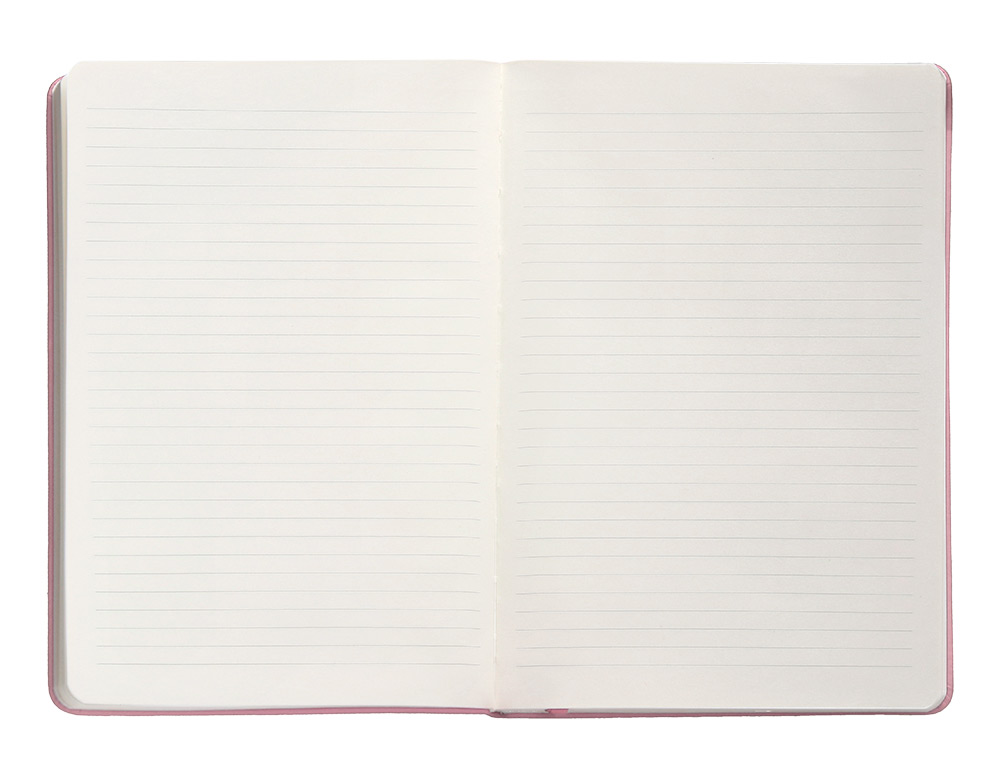CARNET FERMETURE ELASTIQUE ANTARTIK NOTES COUVERTURE     RIGIDE A5 LIGNE 100 FEUILLES  80GR FSC COLORIS ROSE PASTEL